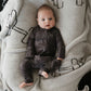 Bamboo Zip Pajamas | Charcoal Arm Day
