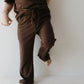 Toddler Short Sleeve Bamboo Lounge Set | Coffee Bean