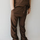 Toddler Short Sleeve Bamboo Lounge Set | Coffee Bean