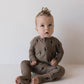 Bamboo Zip Pajamas | Brown & Black Lightning Bolt