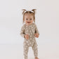 Bamboo Zip Pajamas | French Gray Floral