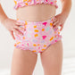 Leopard: Ruffle Bandeau TWO-PIECE
