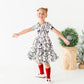 Cream Preppy Bow | Collard Twirl Dress