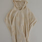 Hooded Towel | Cream Checkerboard