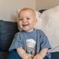 Teddy Bear Football Graphic Oversized Tee or T-Shirt Romper