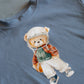 Teddy Bear Football Graphic Oversized Tee or T-Shirt Romper