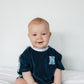 Custom Embroidered Organic Cotton Terry Shorts Set - Navy Varsity