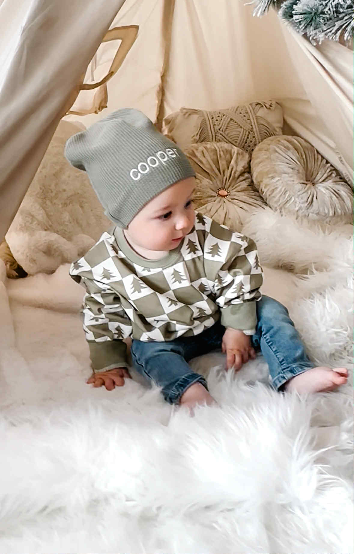 Custom Embroidered Waffle Beanie