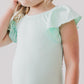 Pastel Green S/S Flutter Sleeve Leotard