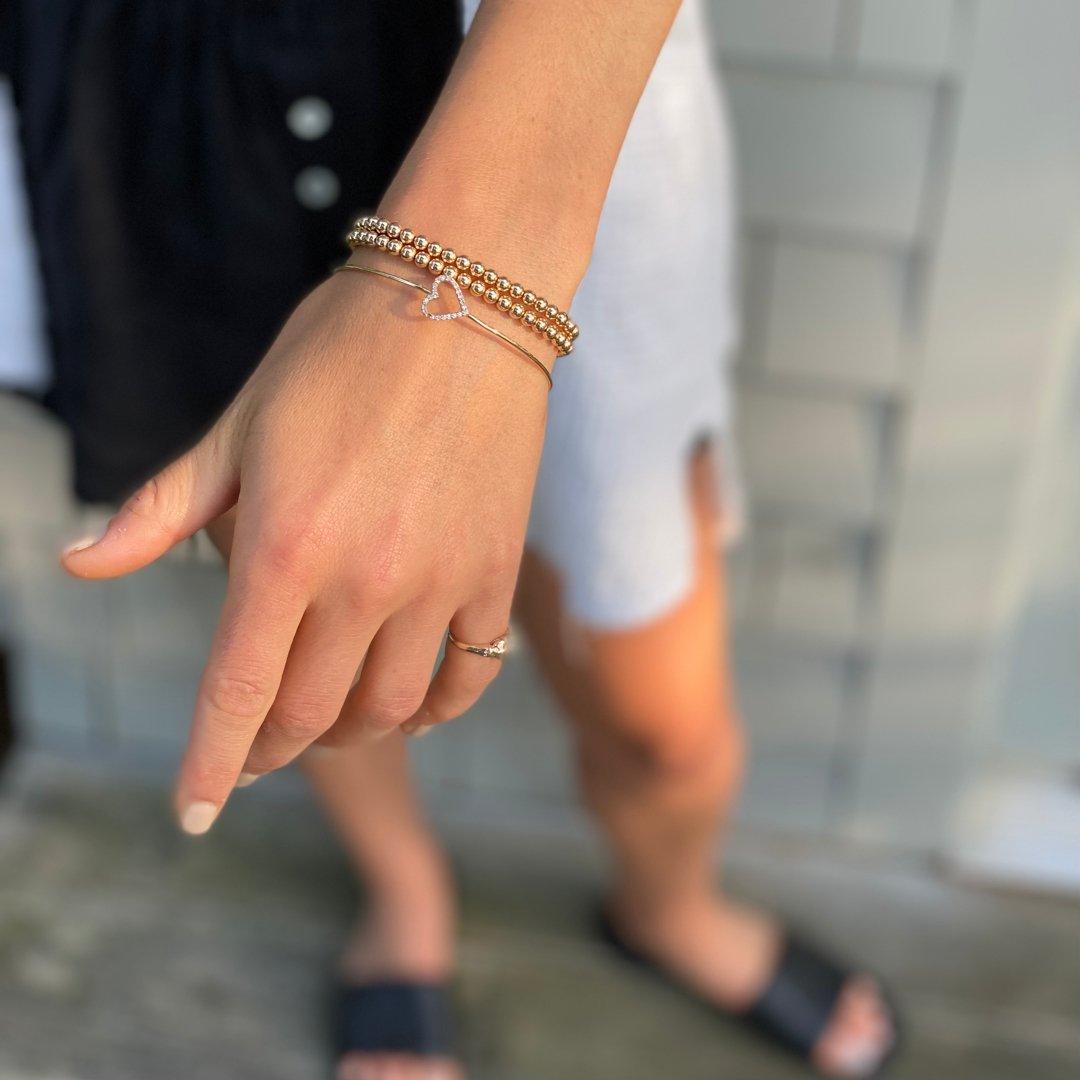 4MM Gold Ball Bracelet - Little Joy Co.