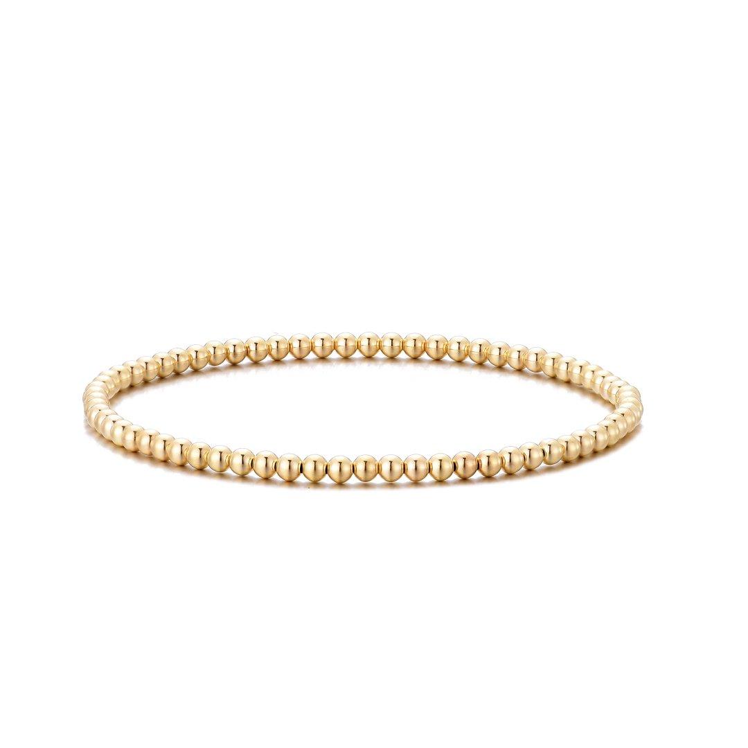 4MM Gold Ball Bracelet - Little Joy Co.