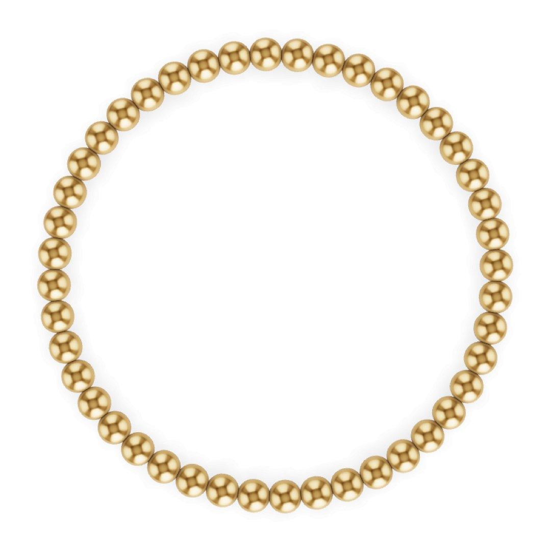 4MM Gold Ball Bracelet - Little Joy Co.