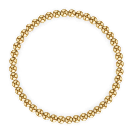 4MM Gold Ball Bracelet - Little Joy Co.