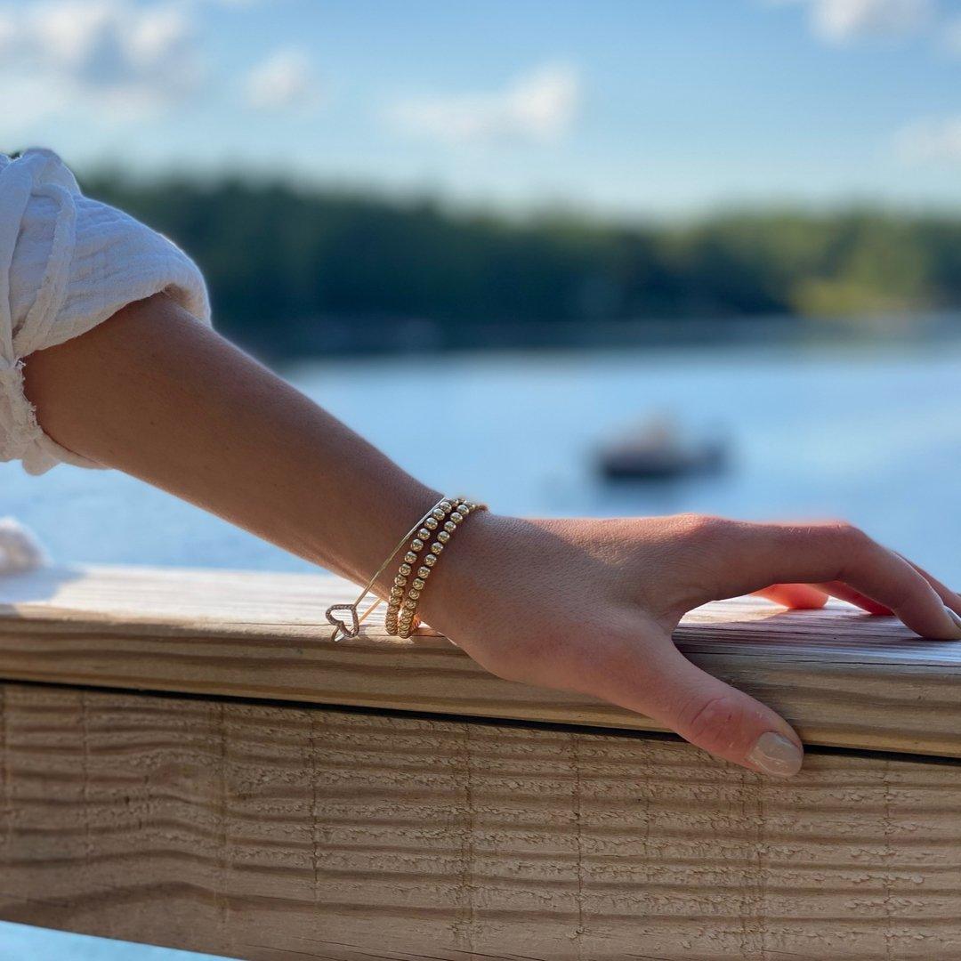 4MM Gold Ball Bracelet - Little Joy Co.