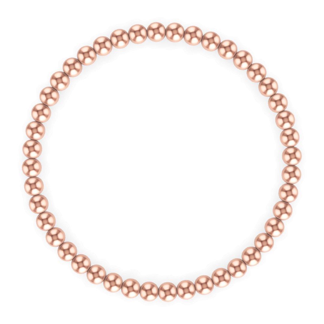 4MM Rose Gold Ball Bracelet - Little Joy Co.