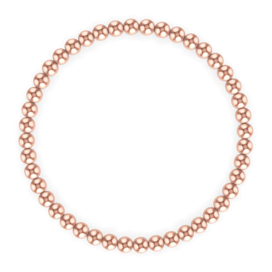 4MM Rose Gold Ball Bracelet - Little Joy Co.