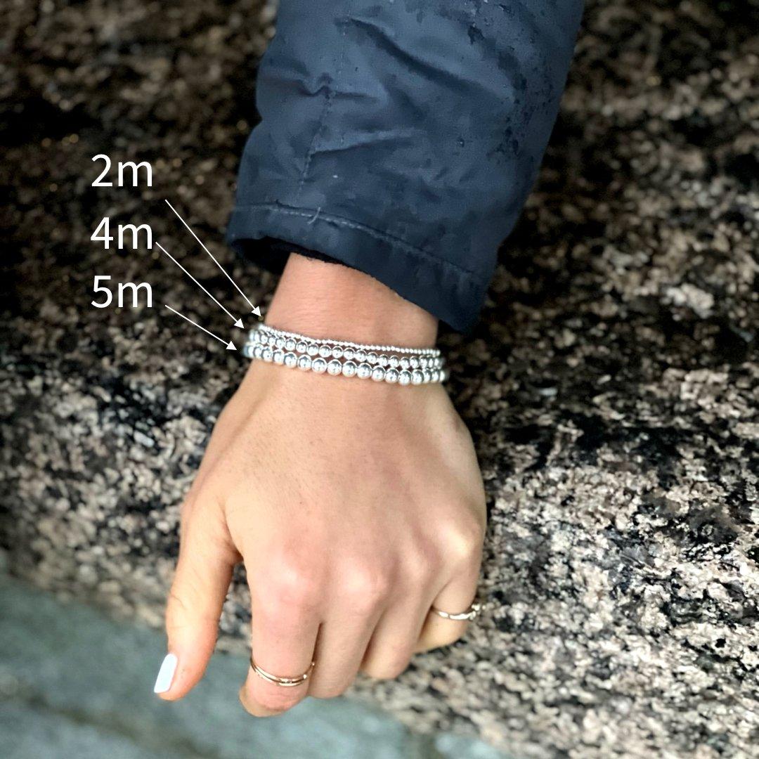 4MM Silver Ball Bracelet - Little Joy Co.