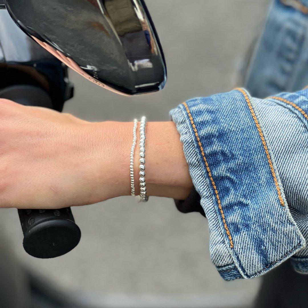 4MM Silver Ball Bracelet - Little Joy Co.