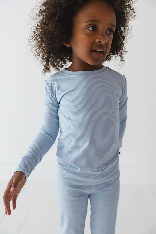 Blue Macaron (ribbed) - Set