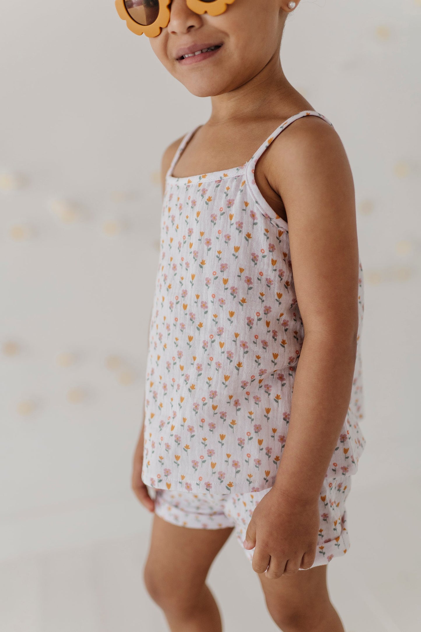 Girl's Gauze Tank & Short Set