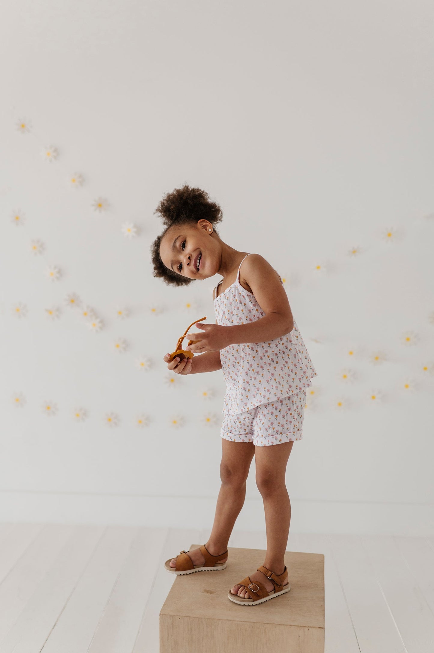 Girl's Gauze Tank & Short Set