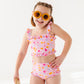 Leopard: Ruffle Bandeau TWO-PIECE