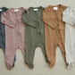 Mustard Bamboo Footed Zipper