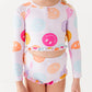 Smilies: 1/4th Zip Rashguard TWO-PIECE