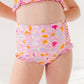 Leopard: Ruffle Bandeau TWO-PIECE