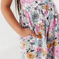 Vintage Sketchy Floral Romper