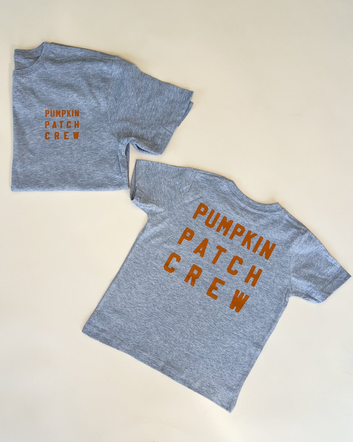 Pumpkin Patch Crew Classic Child Tee - Burnt Orange Design