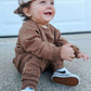 Custom Embroidered Thanksgiving Organic Cotton Sweatsuit - Thankful