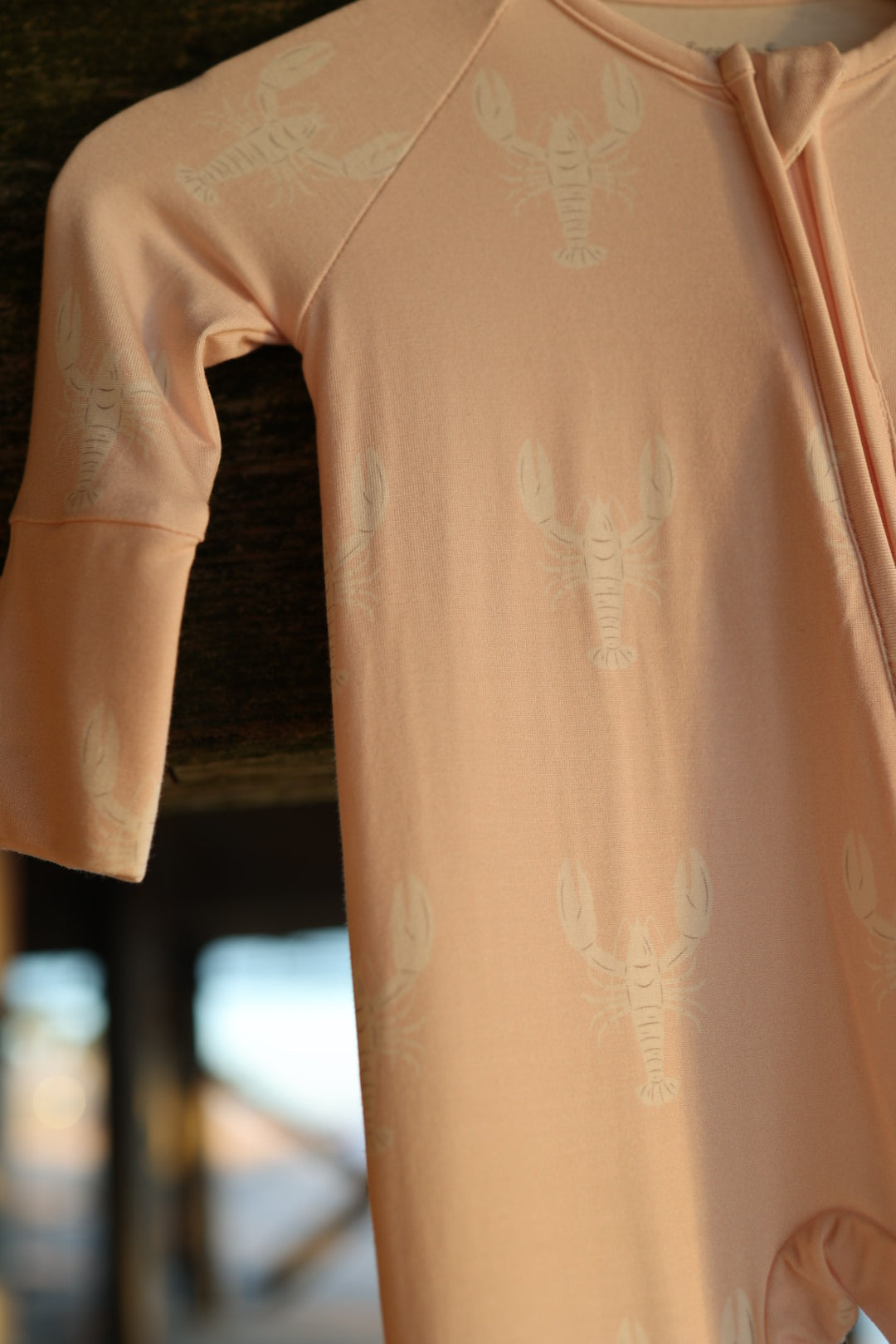 Bamboo Zip Pajamas | Lobster