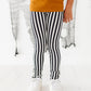 Espresso Striped | (SLIM) LEGGING