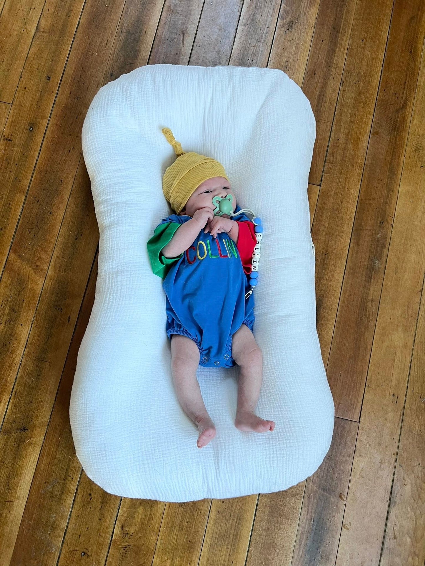 Custom Embroidered 90s Colorblock T-Shirt Romper