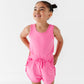 Berry Pink | Ruffle Romper