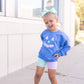 Pastel Gingham Jack O'Lantern Crewneck Sweatshirt or Romper