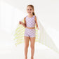 Violet Check: Boy Shorts TWO-PIECE