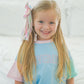 Custom Embroidered Colorblock Tee and Biker Shorts Set