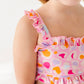 Leopard: Ruffle Bandeau TWO-PIECE