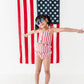 Spangled Stripes | Star Button TWO-PIECE