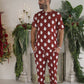 Men's Short Sleeve Pajamas | Vintage Santa