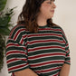 Women's Boxy Tee Lounge Set | Holiday Stripe