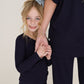 Bamboo Two Piece Pajamas | Blueberry Ribbed