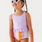 Sunny + Stripes: Ruffle TWO-PIECE Tankini