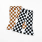 Checkered Flare Pants | Copper