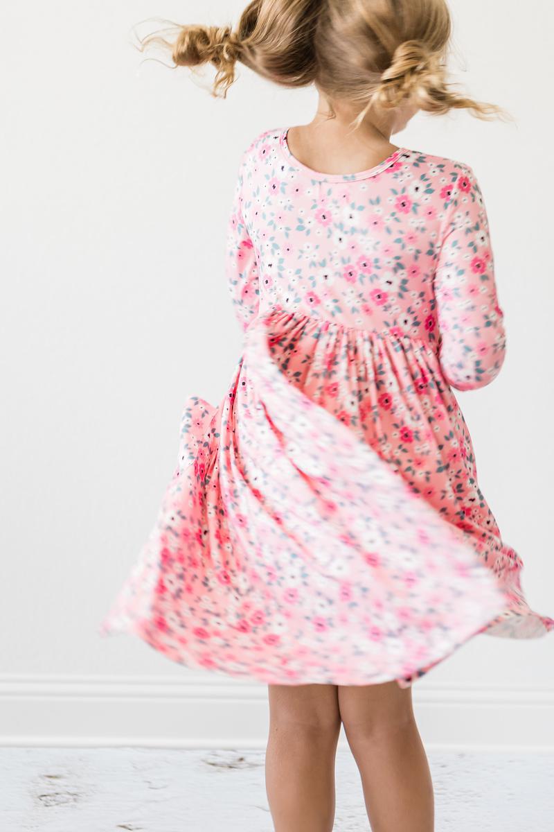 Azalea 3/4 Sleeve Pocket Twirl Dress