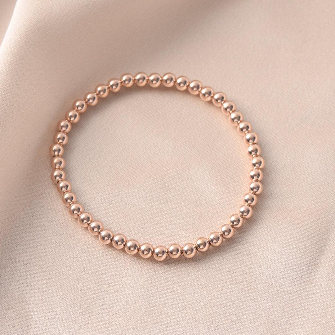 5MM Rose Gold Ball Bracelet - Little Joy Co.