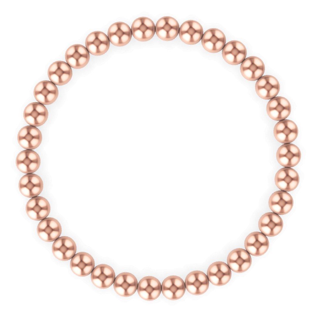 5MM Rose Gold Ball Bracelet - Little Joy Co.