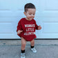 Mama's Little Valentine Sweatshirt Romper - more colors